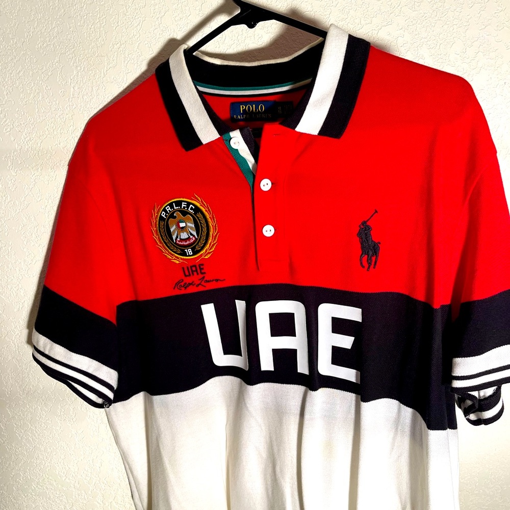 Men’s Polo Ralph Lauren Country Polo Uae 18 size X- Large Red/white/black
